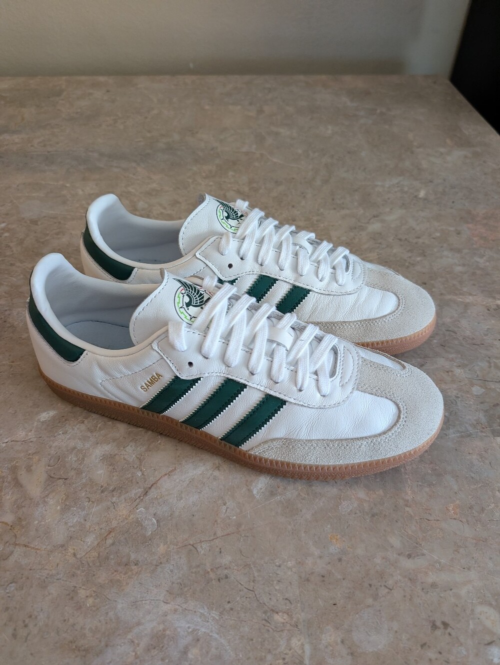 Adidas Originals Samba "Team Mexico "#HQ7036 White- college Green Men Size 9.5